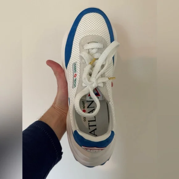 Casablanca Atlantis White Blue Sneakers - Picture 6 of 15